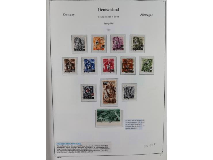 1920/59, in den Hauptnummern komplette gestempelte/ungebrauchte und gering postfrische Sammlung inkl. Dienstmarken, dabei Saa