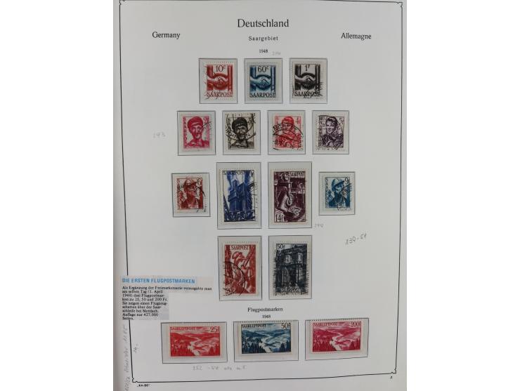 1920/59, in den Hauptnummern komplette gestempelte/ungebrauchte und gering postfrische Sammlung inkl. Dienstmarken, dabei Saa