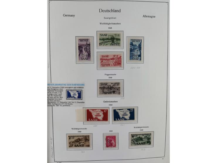 1920/59, in den Hauptnummern komplette gestempelte/ungebrauchte und gering postfrische Sammlung inkl. Dienstmarken, dabei Saa