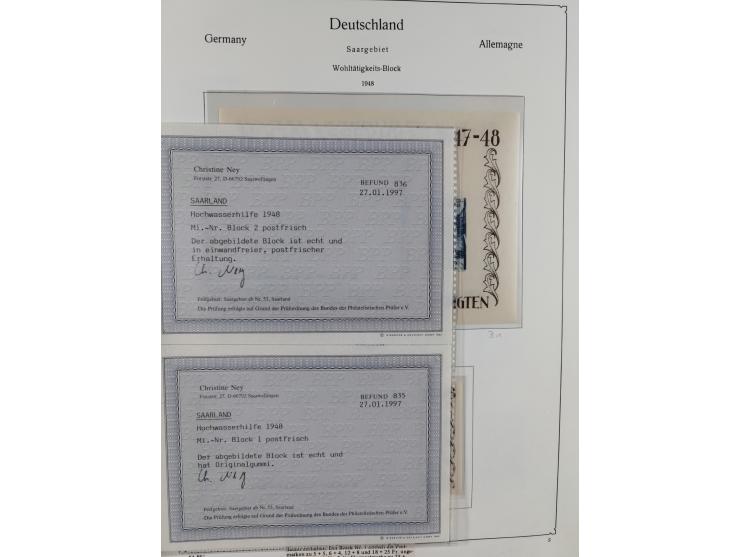 1920/59, in den Hauptnummern komplette gestempelte/ungebrauchte und gering postfrische Sammlung inkl. Dienstmarken, dabei Saa