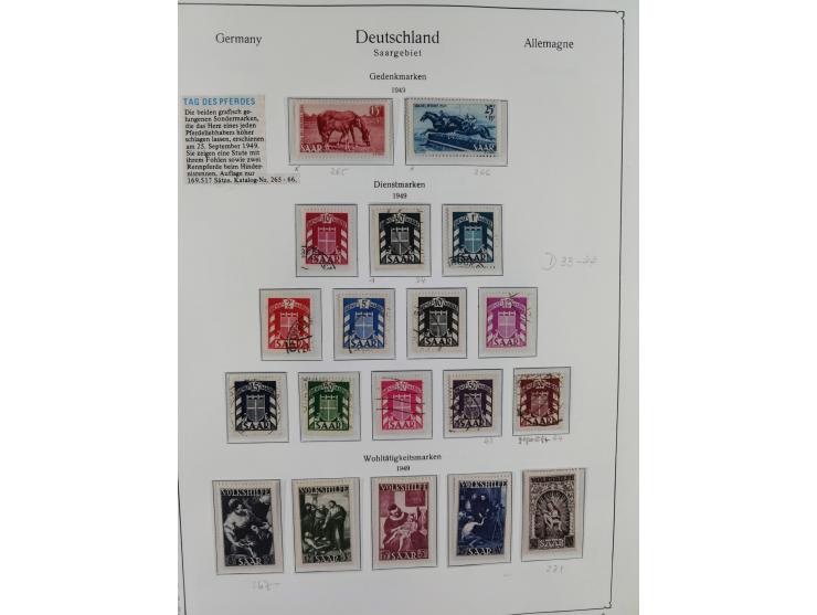 1920/59, in den Hauptnummern komplette gestempelte/ungebrauchte und gering postfrische Sammlung inkl. Dienstmarken, dabei Saa