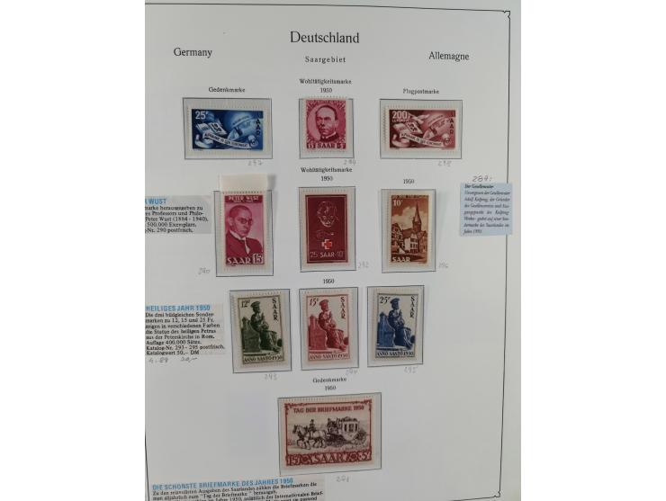 1920/59, in den Hauptnummern komplette gestempelte/ungebrauchte und gering postfrische Sammlung inkl. Dienstmarken, dabei Saa