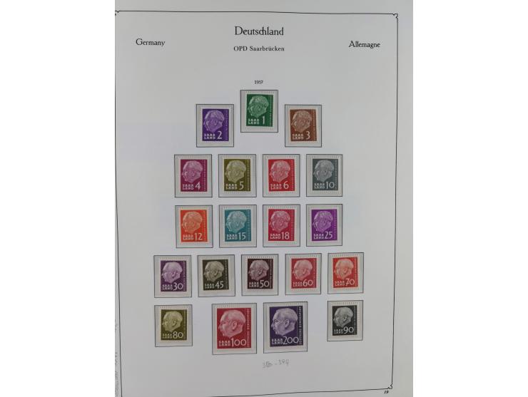 1920/59, in den Hauptnummern komplette gestempelte/ungebrauchte und gering postfrische Sammlung inkl. Dienstmarken, dabei Saa