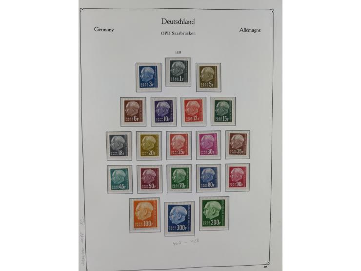 1920/59, in den Hauptnummern komplette gestempelte/ungebrauchte und gering postfrische Sammlung inkl. Dienstmarken, dabei Saa