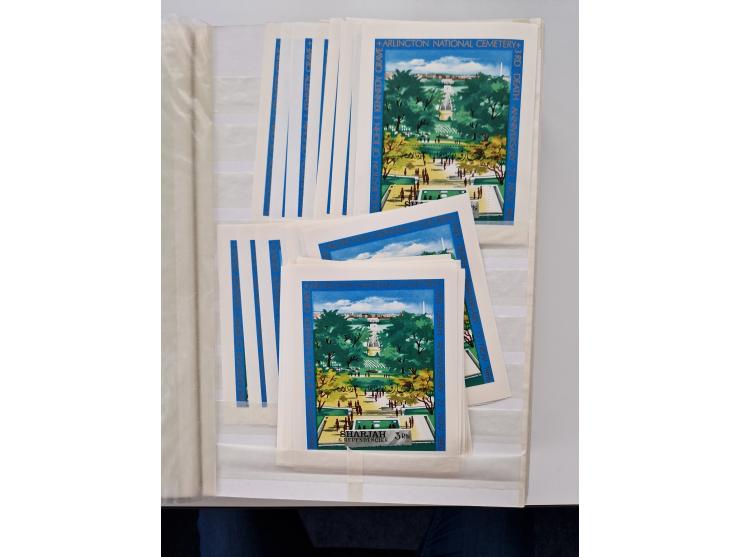 1967/70 (ca.), large mint never hinged accumulation, plenty of material and duplicates including souvenir sheets and full she