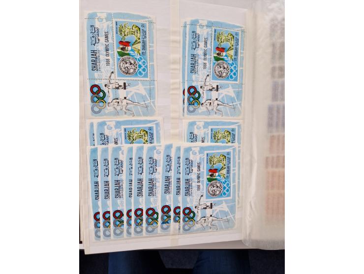 1967/70 (ca.), large mint never hinged accumulation, plenty of material and duplicates including souvenir sheets and full she