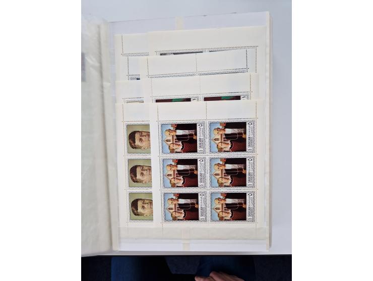 1967/70 (ca.), large mint never hinged accumulation, plenty of material and duplicates including souvenir sheets and full she