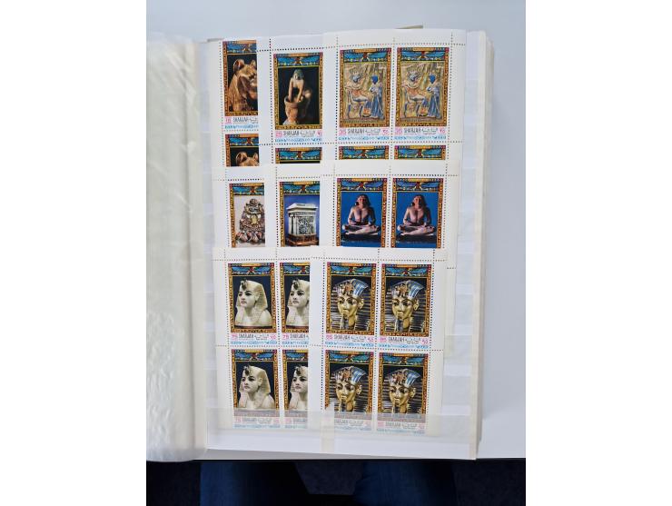 1967/70 (ca.), large mint never hinged accumulation, plenty of material and duplicates including souvenir sheets and full she