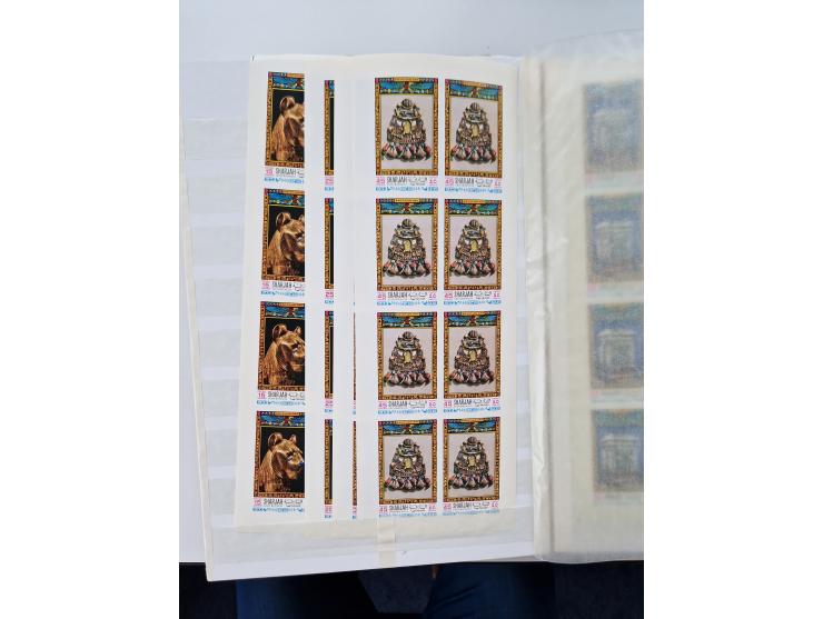 1967/70 (ca.), large mint never hinged accumulation, plenty of material and duplicates including souvenir sheets and full she