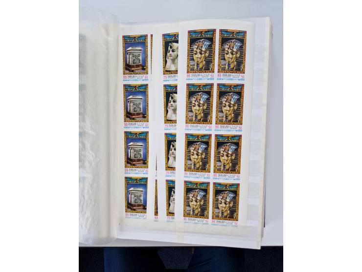 1967/70 (ca.), large mint never hinged accumulation, plenty of material and duplicates including souvenir sheets and full she