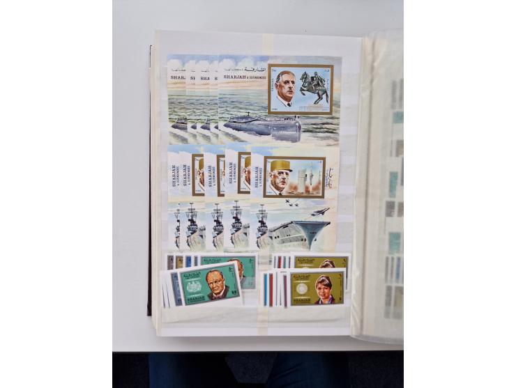 1967/70 (ca.), large mint never hinged accumulation, plenty of material and duplicates including souvenir sheets and full she