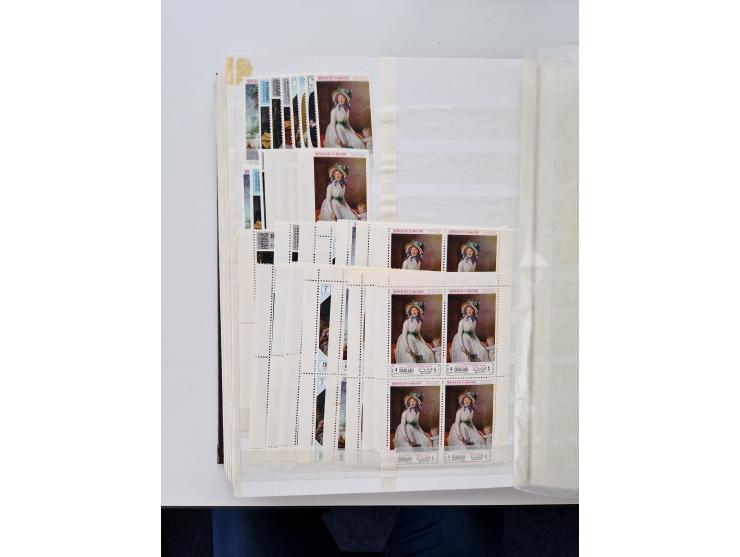 1967/70 (ca.), large mint never hinged accumulation, plenty of material and duplicates including souvenir sheets and full she