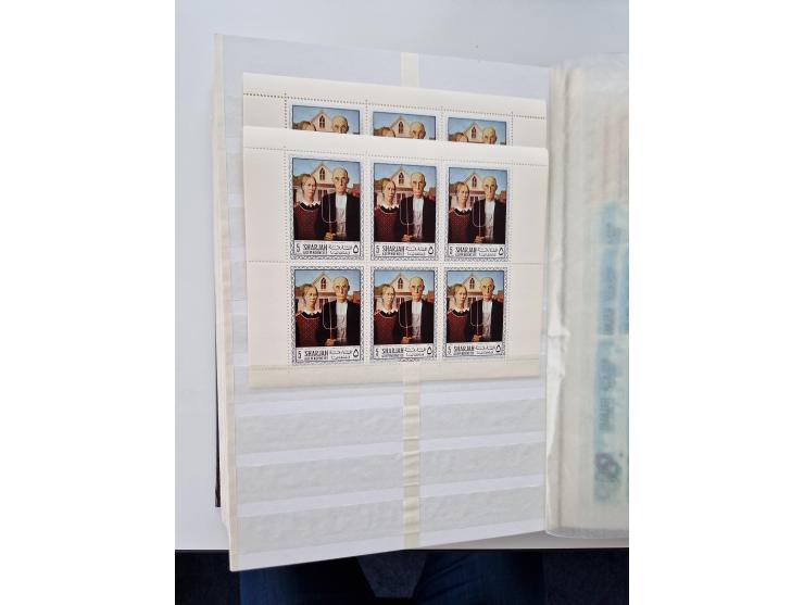 1967/70 (ca.), large mint never hinged accumulation, plenty of material and duplicates including souvenir sheets and full she