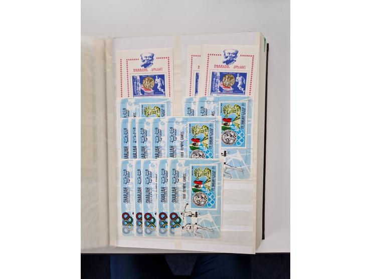 1967/70 (ca.), large mint never hinged accumulation, plenty of material and duplicates including souvenir sheets and full she