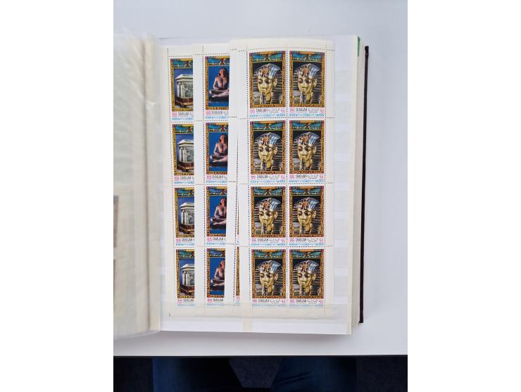 1967/70 (ca.), large mint never hinged accumulation, plenty of material and duplicates including souvenir sheets and full she