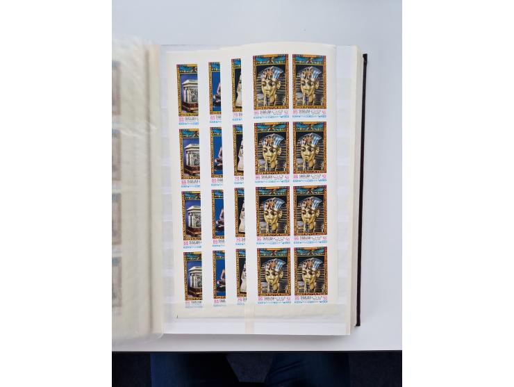 1967/70 (ca.), large mint never hinged accumulation, plenty of material and duplicates including souvenir sheets and full she