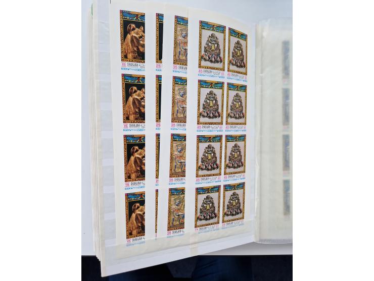 1967/70 (ca.), large mint never hinged accumulation, plenty of material and duplicates including souvenir sheets and full she