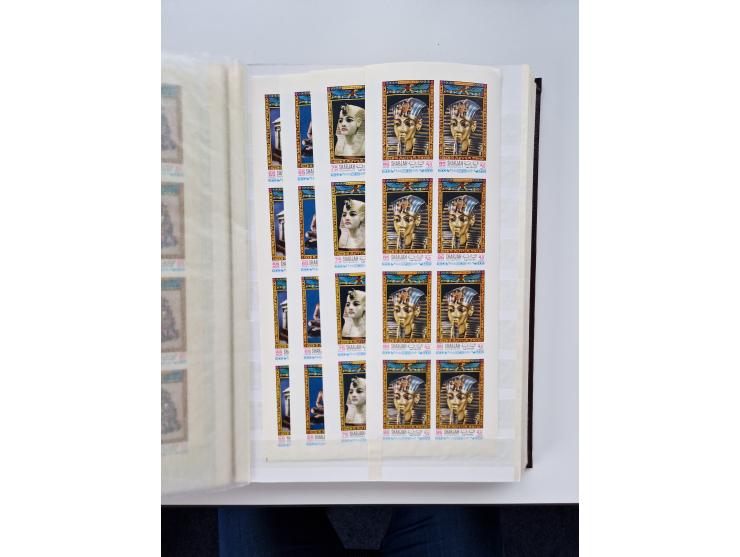 1967/70 (ca.), large mint never hinged accumulation, plenty of material and duplicates including souvenir sheets and full she