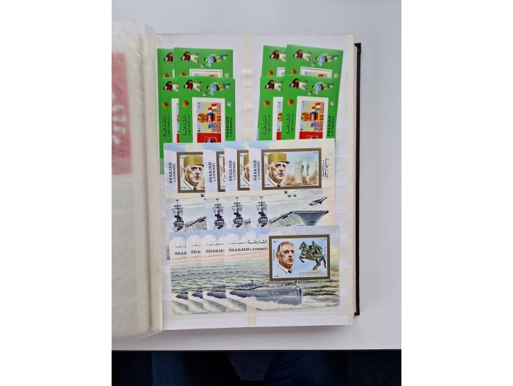 1967/70 (ca.), large mint never hinged accumulation, plenty of material and duplicates including souvenir sheets and full she