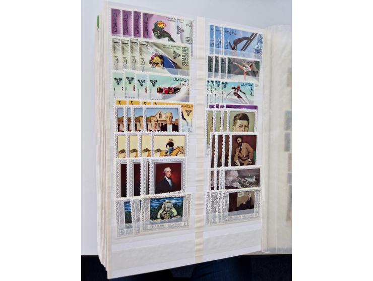 1967/70 (ca.), large mint never hinged accumulation, plenty of material and duplicates including souvenir sheets and full she