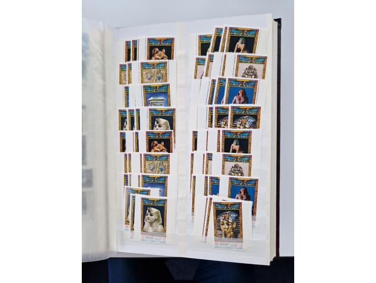 1967/70 (ca.), large mint never hinged accumulation, plenty of material and duplicates including souvenir sheets and full she