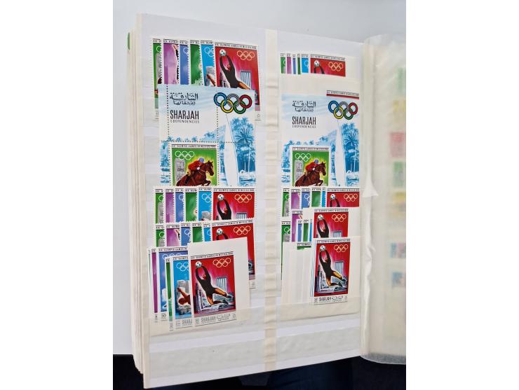 1967/70 (ca.), large mint never hinged accumulation, plenty of material and duplicates including souvenir sheets and full she