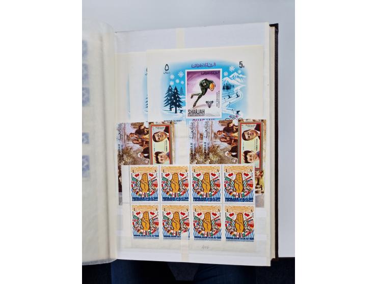 1967/70 (ca.), large mint never hinged accumulation, plenty of material and duplicates including souvenir sheets and full she