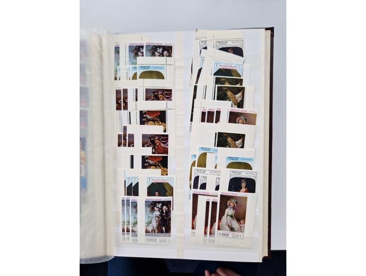 1967/70 (ca.), large mint never hinged accumulation, plenty of material and duplicates including souvenir sheets and full she