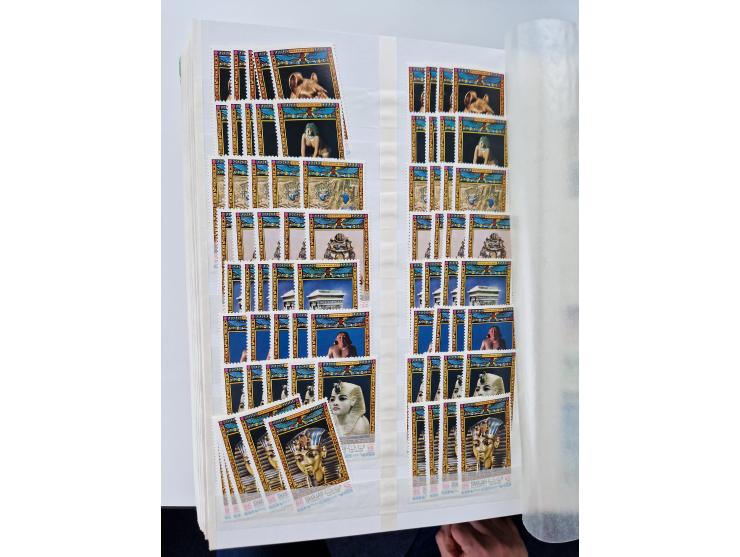 1967/70 (ca.), large mint never hinged accumulation, plenty of material and duplicates including souvenir sheets and full she