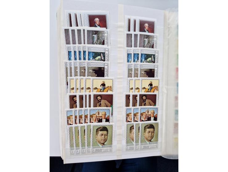 1967/70 (ca.), large mint never hinged accumulation, plenty of material and duplicates including souvenir sheets and full she