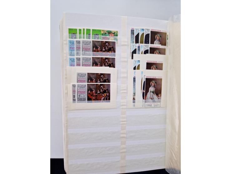 1967/70 (ca.), large mint never hinged accumulation, plenty of material and duplicates including souvenir sheets and full she