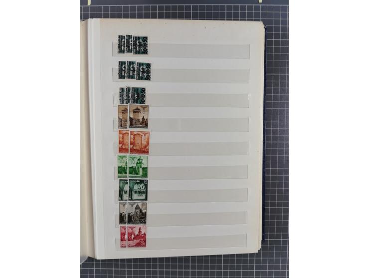 1940/44, meist postfrischer Bestand mit Doubletten, inklusive Dienstmarken und Zustellungsmarken, sehr schöner Gesamterhaltun