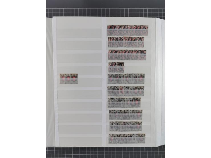 1858/1917, extensive mint never hinged/unused and used dealer´s stock, with an abundance of duplicates and multiples, many be