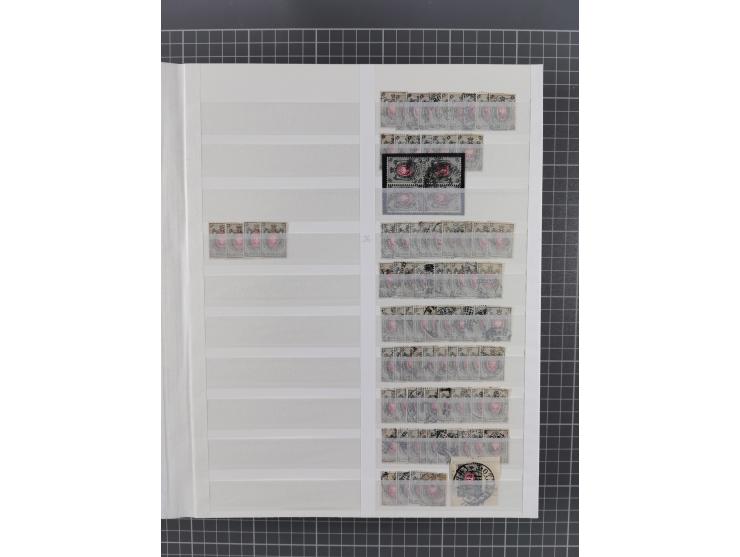 1858/1917, extensive mint never hinged/unused and used dealer´s stock, with an abundance of duplicates and multiples, many be