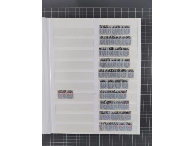 1858/1917, extensive mint never hinged/unused and used dealer´s stock, with an abundance of duplicates and multiples, many be