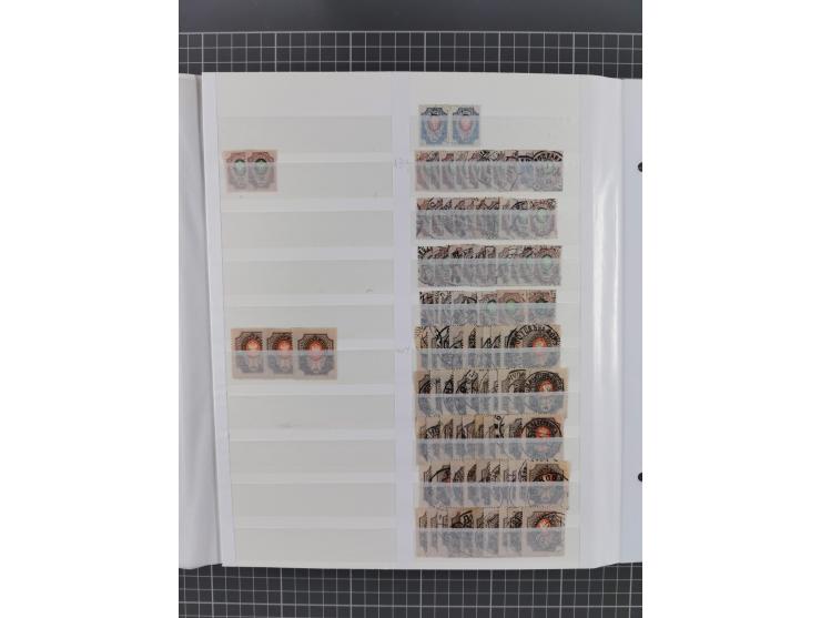 1858/1917, extensive mint never hinged/unused and used dealer´s stock, with an abundance of duplicates and multiples, many be