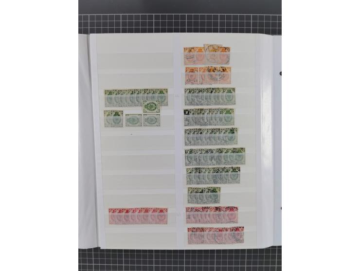 1858/1917, extensive mint never hinged/unused and used dealer´s stock, with an abundance of duplicates and multiples, many be