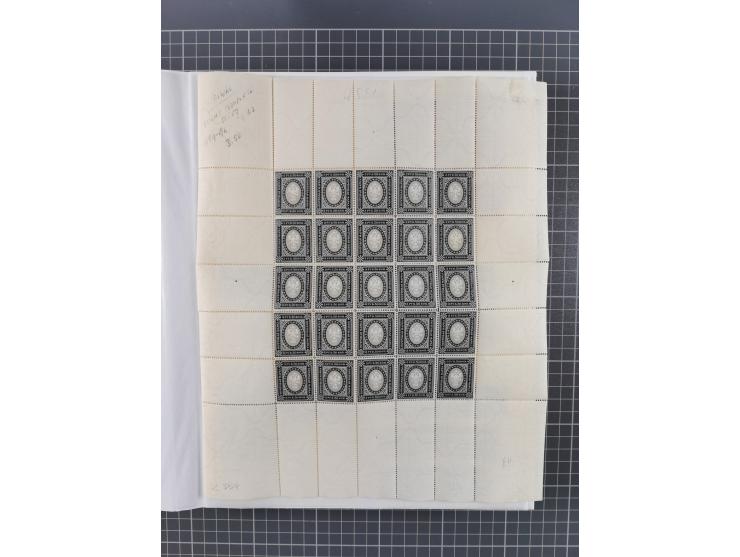 1858/1917, extensive mint never hinged/unused and used dealer´s stock, with an abundance of duplicates and multiples, many be