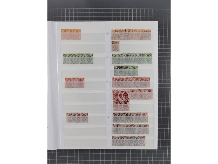 1858/1917, extensive mint never hinged/unused and used dealer´s stock, with an abundance of duplicates and multiples, many be