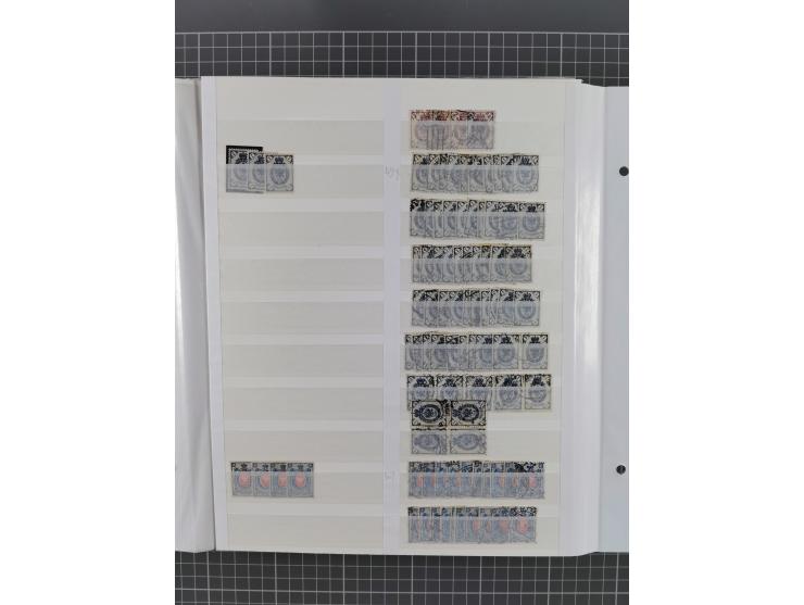 1858/1917, extensive mint never hinged/unused and used dealer´s stock, with an abundance of duplicates and multiples, many be