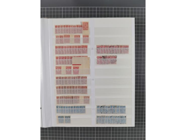 1858/1917, extensive mint never hinged/unused and used dealer´s stock, with an abundance of duplicates and multiples, many be