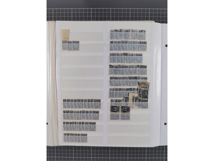 1858/1917, extensive mint never hinged/unused and used dealer´s stock, with an abundance of duplicates and multiples, many be