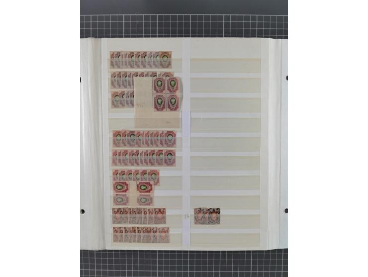 1858/1917, extensive mint never hinged/unused and used dealer´s stock, with an abundance of duplicates and multiples, many be