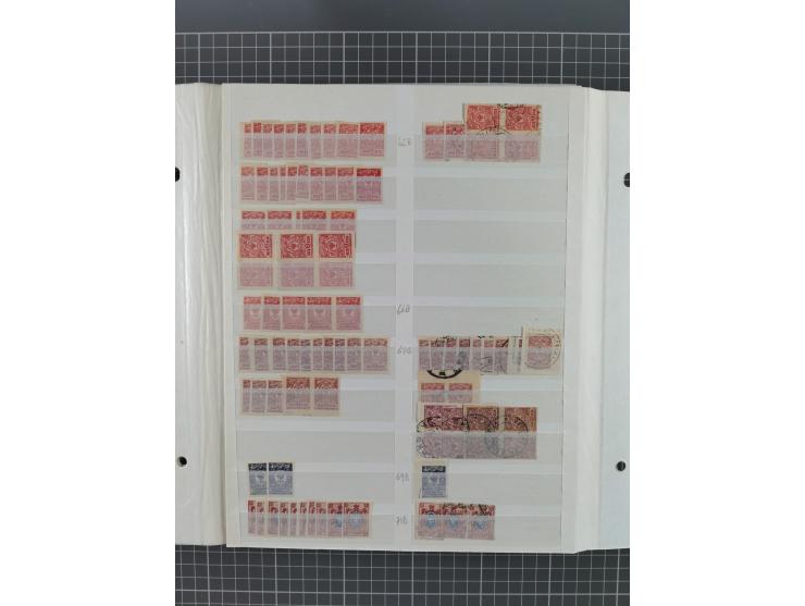 1858/1917, extensive mint never hinged/unused and used dealer´s stock, with an abundance of duplicates and multiples, many be