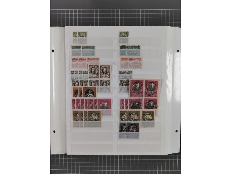 1858/1917, extensive mint never hinged/unused and used dealer´s stock, with an abundance of duplicates and multiples, many be