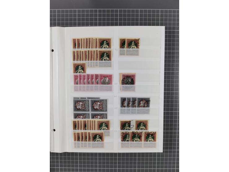 1858/1917, extensive mint never hinged/unused and used dealer´s stock, with an abundance of duplicates and multiples, many be