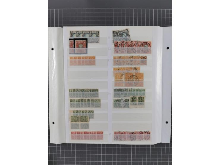 1858/1917, extensive mint never hinged/unused and used dealer´s stock, with an abundance of duplicates and multiples, many be