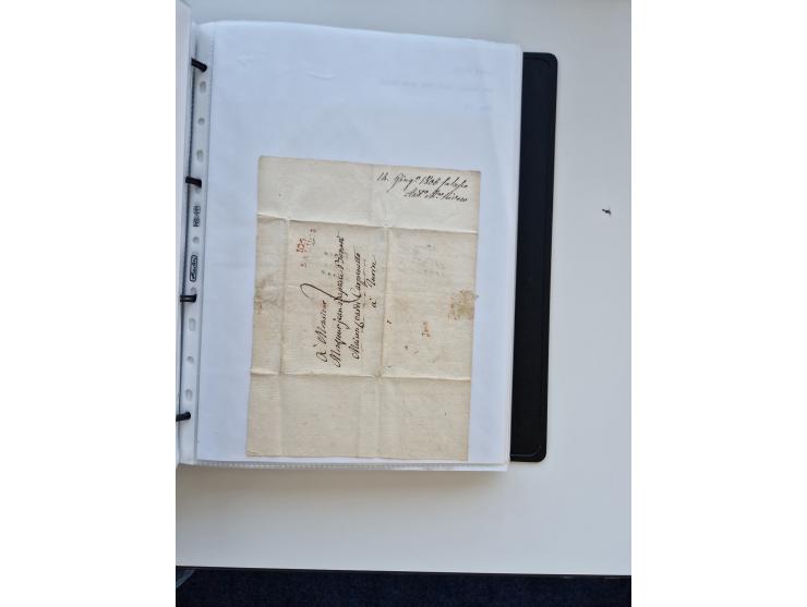 1724/1814 (ca.), large collection with circa 250 covers, some better items with 1813 "PRINTÉ DE LUQUES PAR PISE", 1811 "P.105