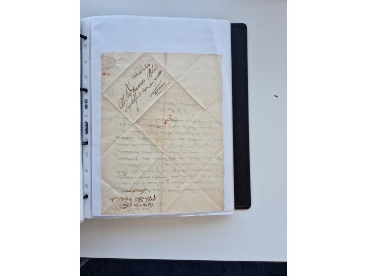 1724/1814 (ca.), large collection with circa 250 covers, some better items with 1813 "PRINTÉ DE LUQUES PAR PISE", 1811 "P.105
