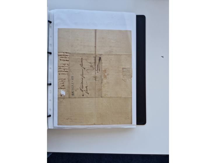 1724/1814 (ca.), large collection with circa 250 covers, some better items with 1813 "PRINTÉ DE LUQUES PAR PISE", 1811 "P.105